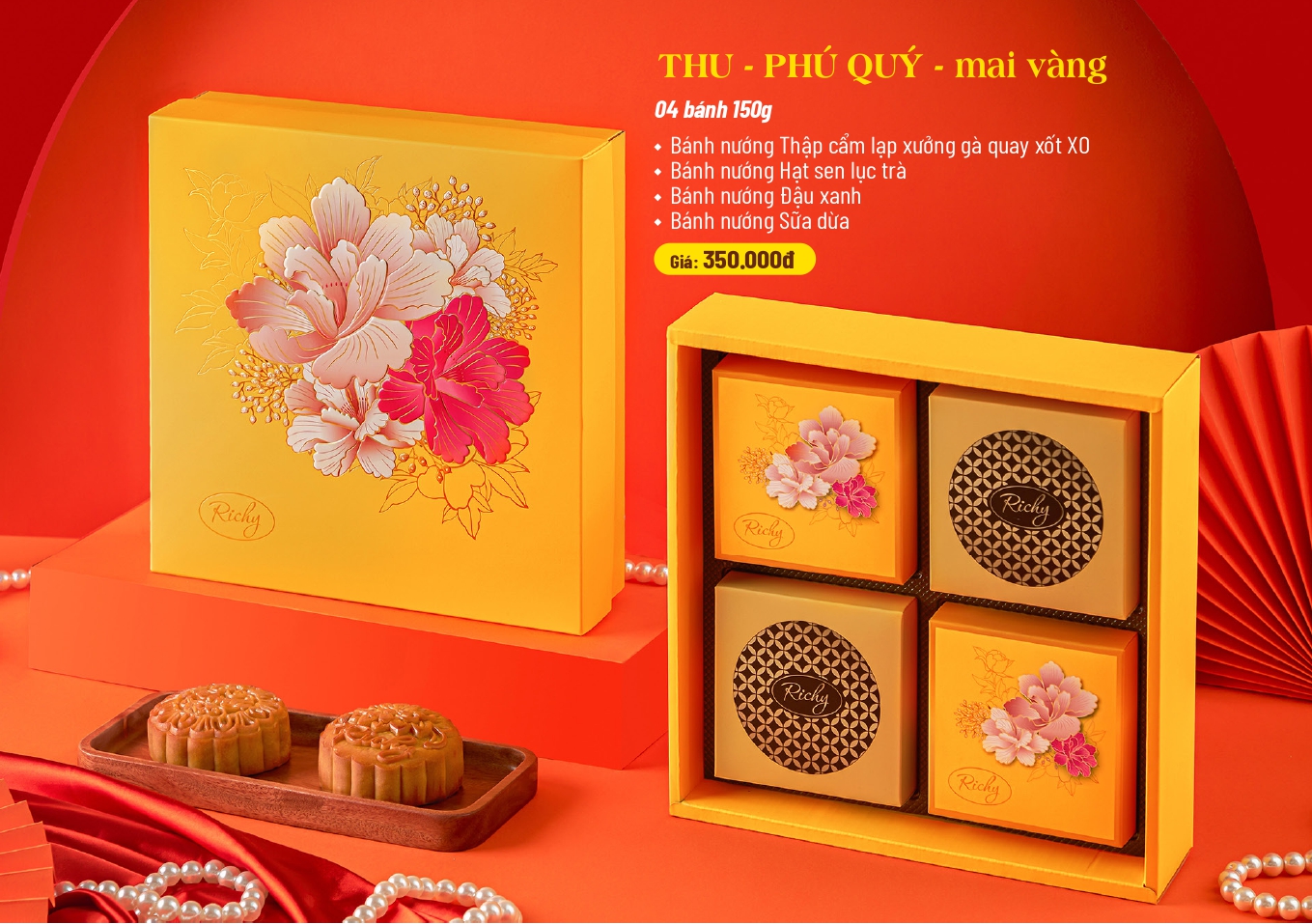 Hộp THU - PHÚ QUÝ mai vàng